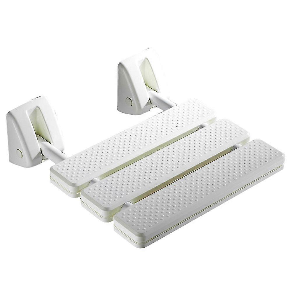 Folding Wall Shower Seat Wall Mounted Relax Shower Chair Solid Seat Spa Bench
