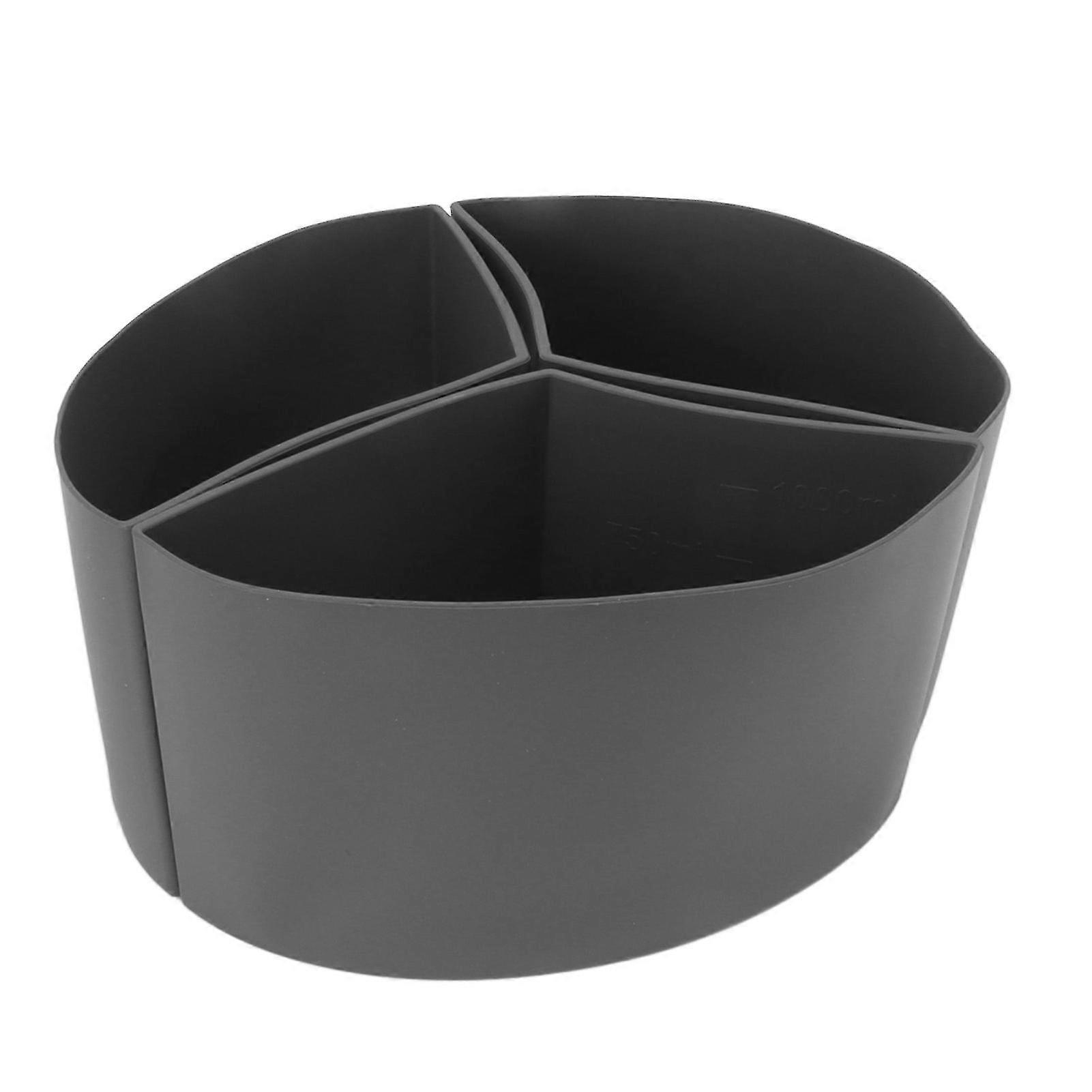 Reusable Silicone Slow Cooker Divider Liner - Leakproof and Dishwasher Safe - 3 in 1 Cooking Liner for 6 Quart Pot (Grey)