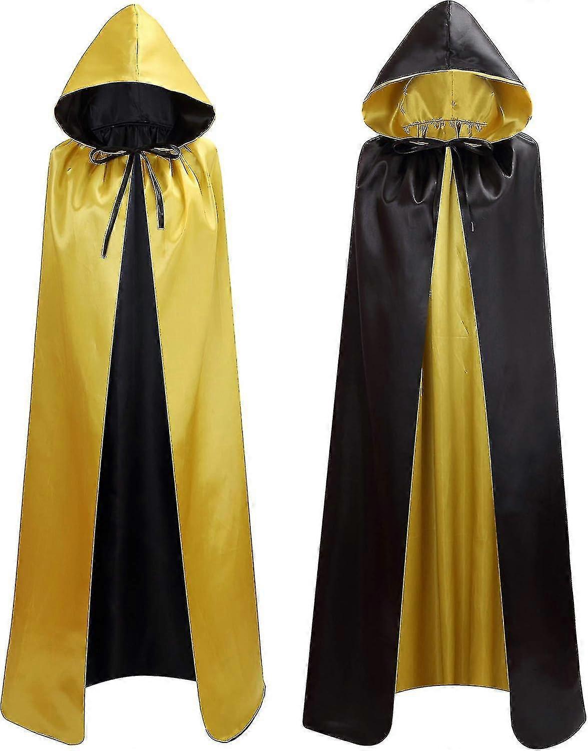 Cape à Capuche Maxi Vampire Faucheuse - Costume Carnaval Halloween Cosplay Adulte Rouge Violet Vert Noir Bleu