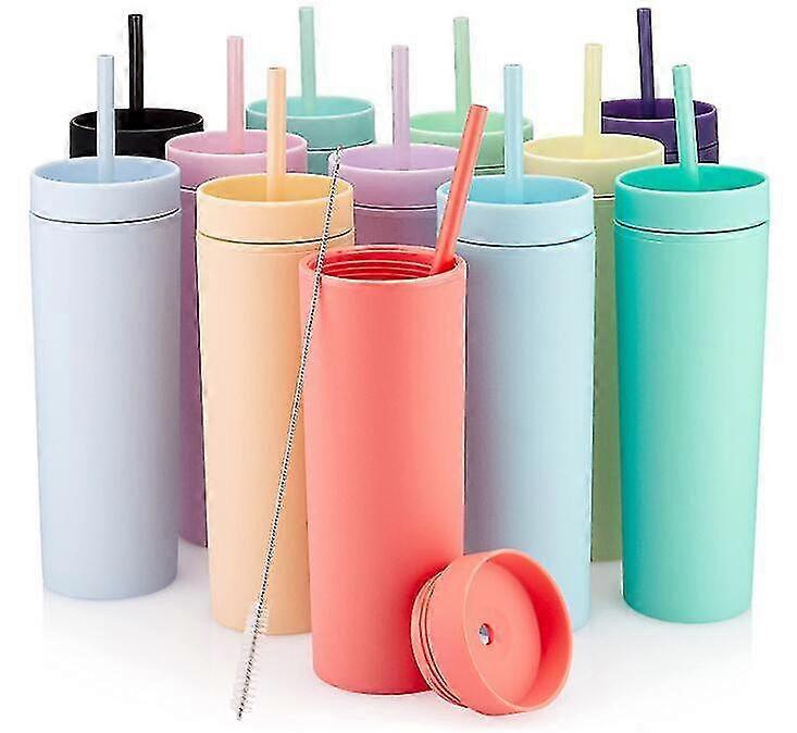 16oz Matte Tumblers With Lids And Straws _au