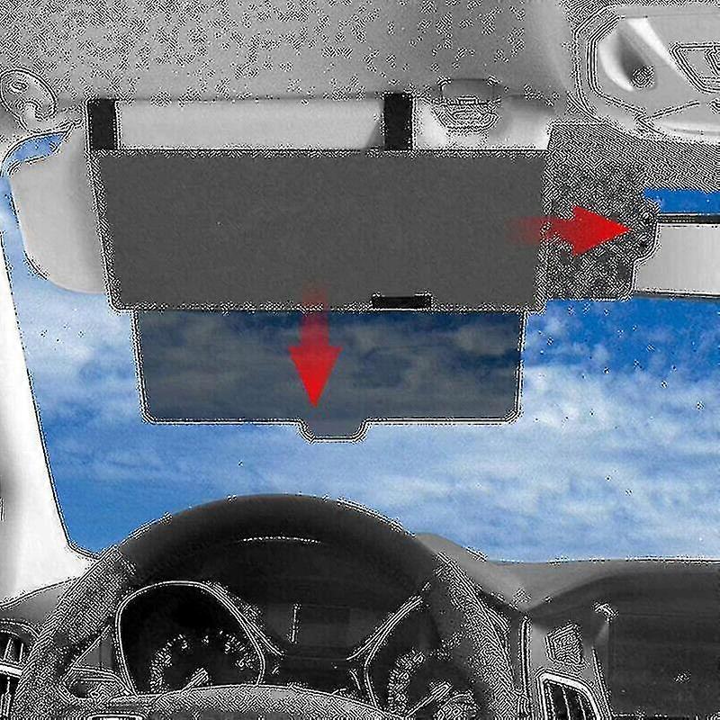 Bil Sun Visor Extension Extender Shield Window Shade Antirefleks linseplate