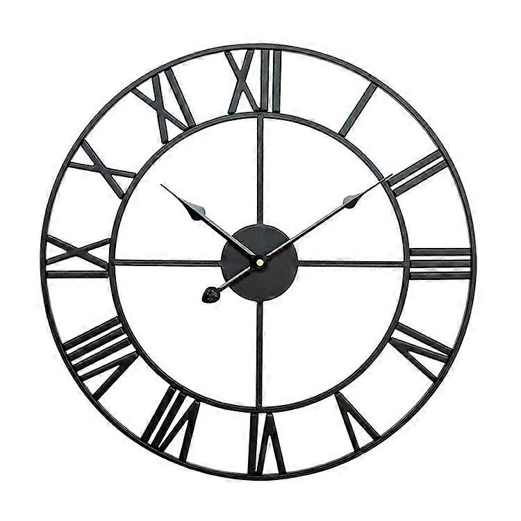 50cm Round Roman Numeral Wall Clock