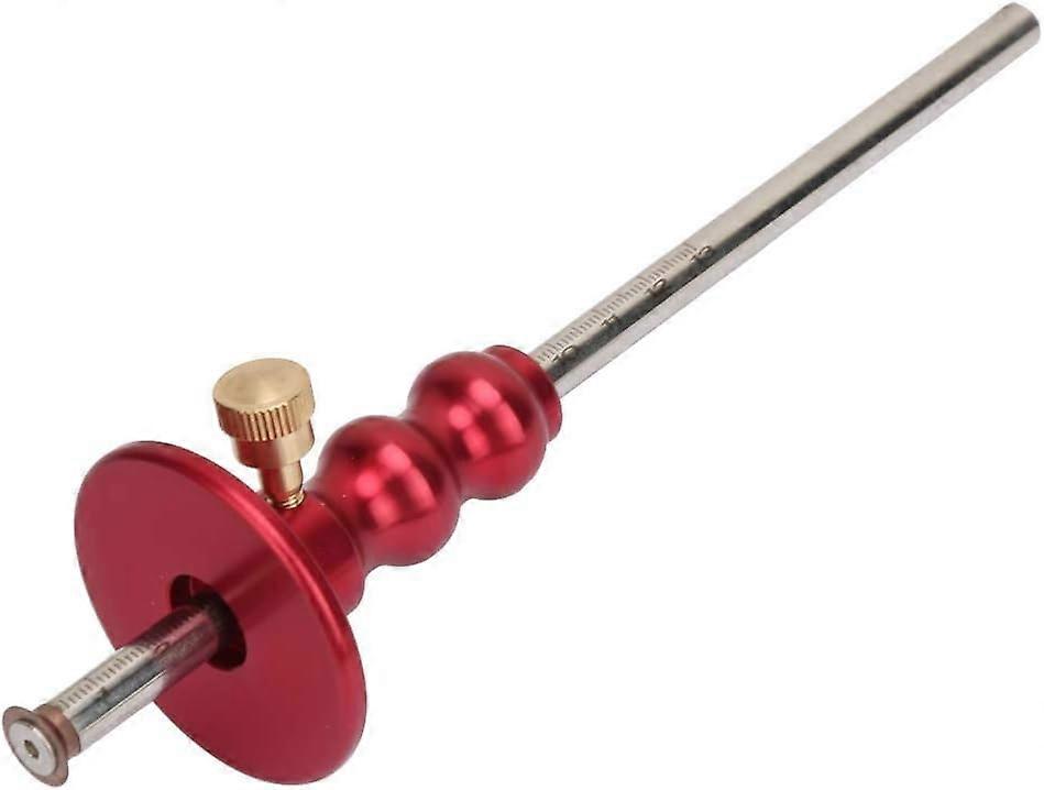 Miernik do znakowania drewna - narzędzie do pomiaru wpuszczanego do drewna, znakowanie kół do obróbki drewna (czerwony)