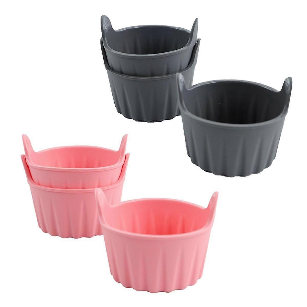 6PCS Silicone Air Fryer Egg Mold Reusable Nonstick Silicone Egg Bite Mold Muffin Liner Poached Egg