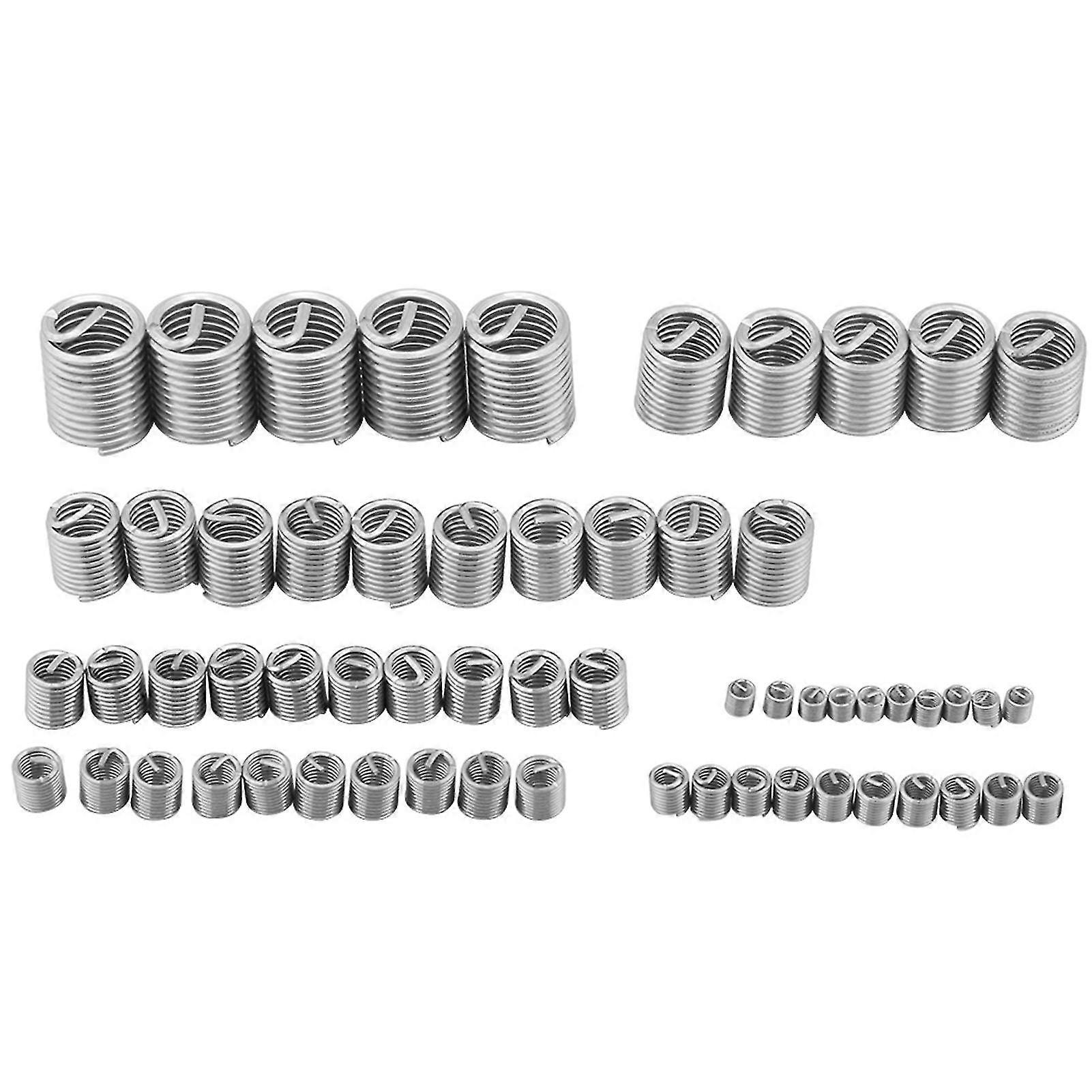 Kit de reparare a filetului din oțel inoxidabil 60buc pentru M3 M4 M5 M6 M8 M10 M12