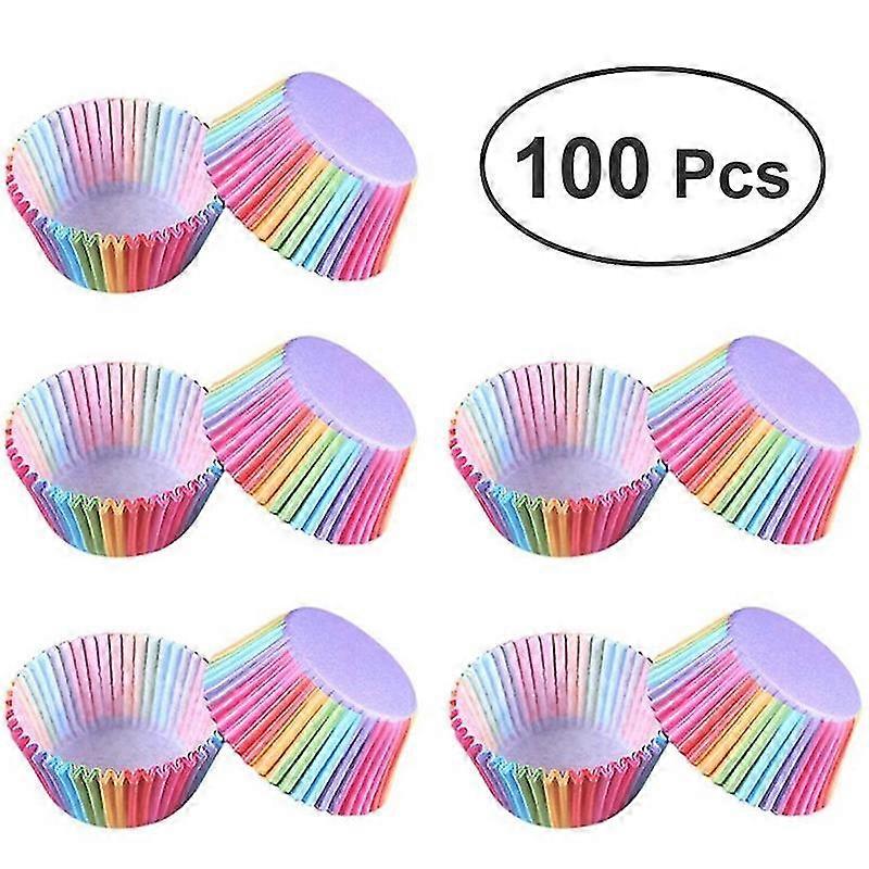 100pcs/pack Paper Cake Muffin Box Cup Cake Mold Tools
