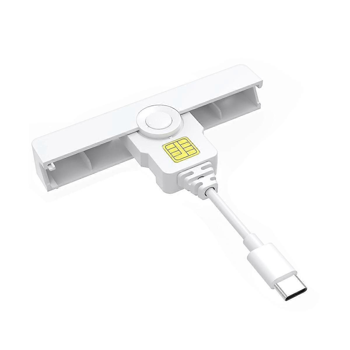 Chipkartenleser USB-Geldautomat Smartcard-Leser Universal-SIM-Kartenleser USB-Anschluss für Windows Linux Typ-C