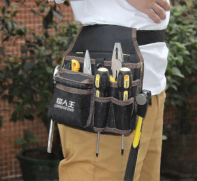Tool Belt With 7 Pockets, Tool Holder, In Waterproof Oxford Fabric, With Adjustable Straps, For Electricians, Carpenters, Builders