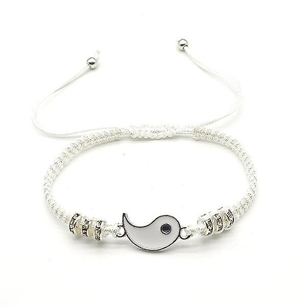 The New Bracelet 2 Matching Yin And Yang Adjustable Rope Bracelets