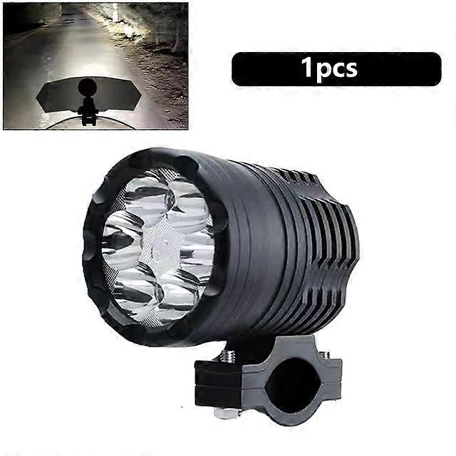 6 LED Auxiliary Headlight Vehicle Lighting s Motorcycle Spotlights 12-80V Long Range High Beam Powerful Light Additional Moto Motorbike Fog Lights