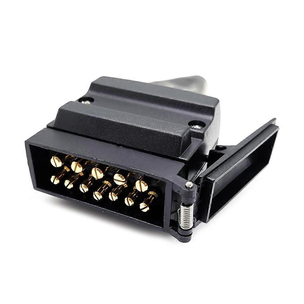 12 Pin Flat Trailer Socket Plug Set Connector Austrilia Standard Nylon & Brass