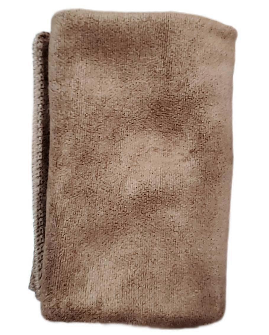 Chiffon de nettoyage en microfibre, non abrasif, réutilisable et lavable - 12,5 x 26,7" Brun (paquet de 2)