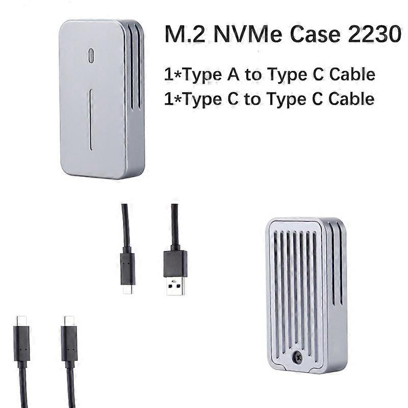 M.2 NVMe 2230 SSD Enclosure NVMe to USB Adapter 10Gbps USB 3.2 Gen2 USB C External Case Box for M2 2230 NVMe SN740/SN530/PM991a