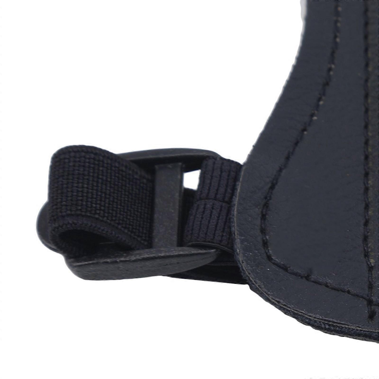 Verstellbare Bogenschieß-Armschützer, 2er-Pack, Schwarz, Kunstleder, Waschbar, Reitsport Schutzausrüstung Zubehör