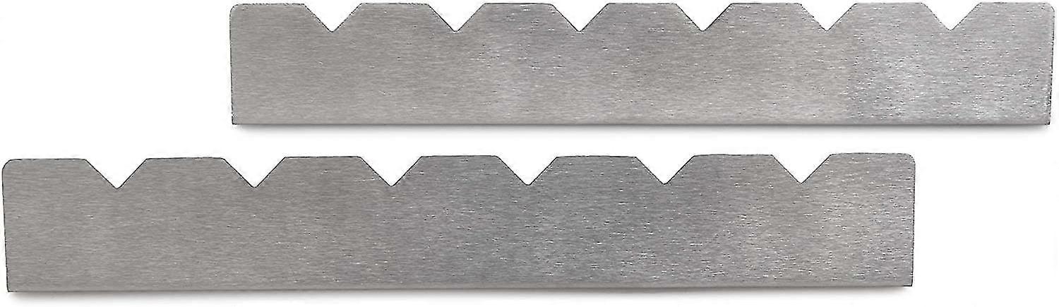 Skewer Rack - Stainless Steel Elevated Holder For 6 Skewers - Prevents Skewers From Burning And Sticking To The Grill - Skewers Not Included2-packsil