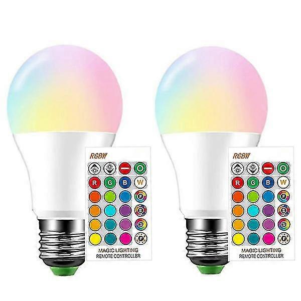 15w Rgb Led Bulb E27 16 Color Changing Remote Control Light