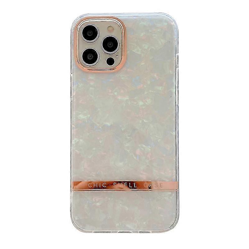 For Iphone 12 Pro Max Shell Texture Electroplating Imd Tpu Shockproof Case(colorful)