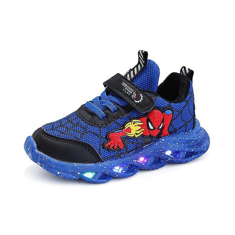Spiderman Sapatos Infantis Novos Tênis Masculinos Com Luzes Novos Sapatos Infantis