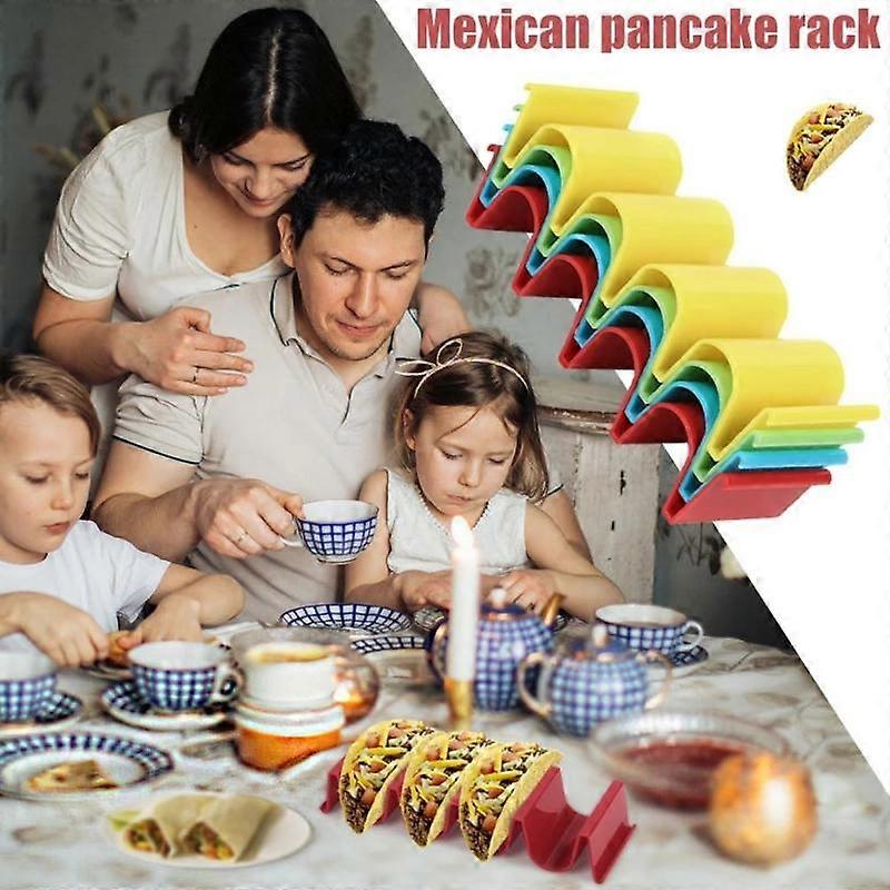 Tortilla Pancake Shelf Holder Wave Shape Tray Holder Stand Each Truck Pallet Rack Can Hold Up To 4 Tacos Pie Baking Tools