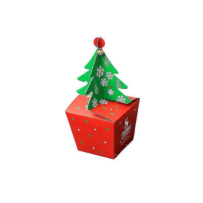 Xmas Gift Box Exquisite Pattern Mini Bell Design Vivid Color Smooth Edge Candy Chocolate Wrapping Case Party Gifts Decor For Home Jikaix