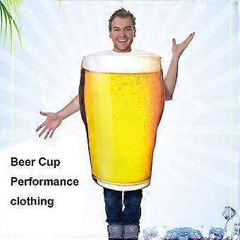 Bierkostüm Für Herren – Einteiler Jumpsuit Für Oktoberfest, Karneval & Halloween | Lustiges Verkleidungskostüm