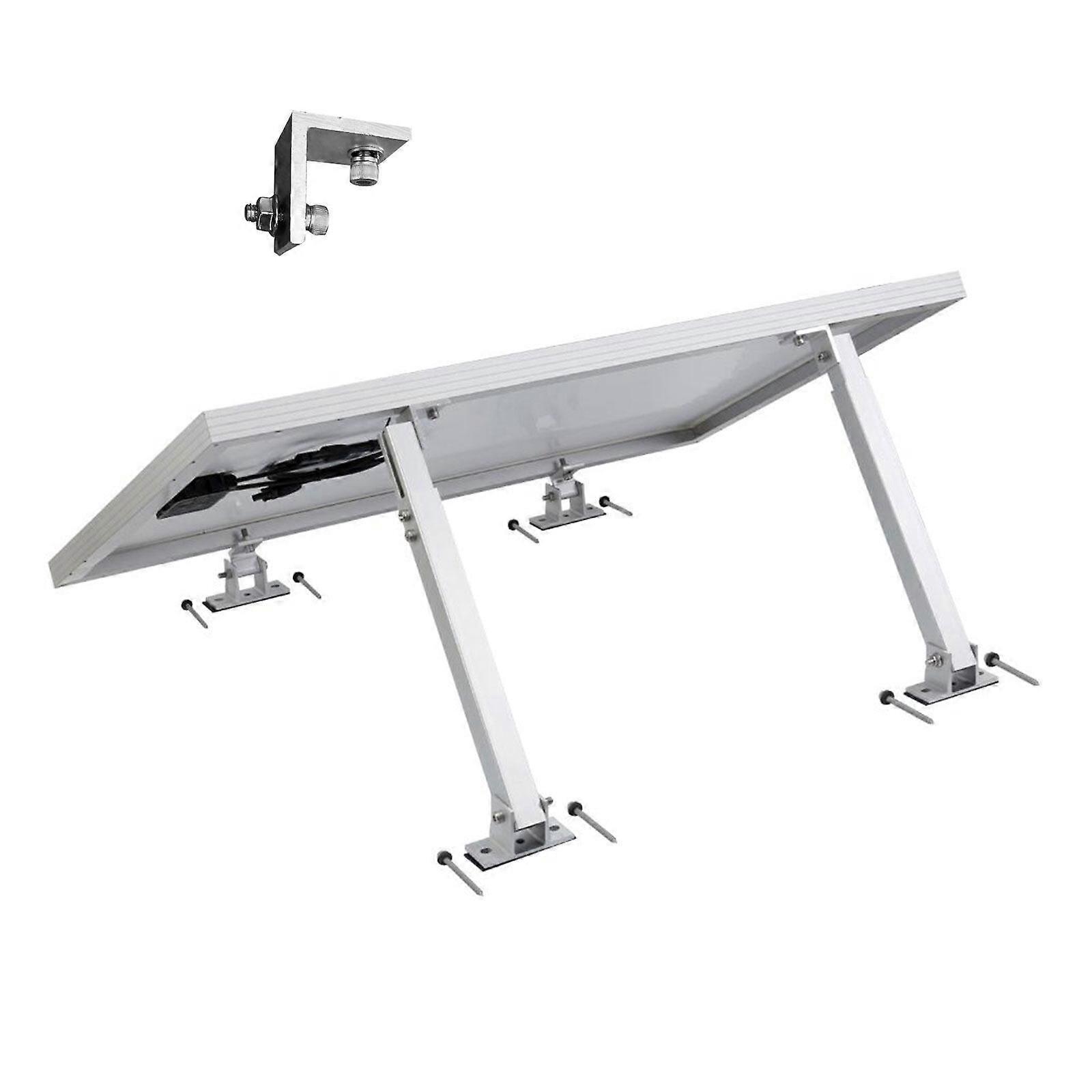 Regulowany wspornik panelu słonecznego, uchwyt do panelu słonecznego, regulowany kąt od 15 do 30Wsporniki do paneli słonecznych na płaski dach, ścianę, łódź, samochód kempingowy