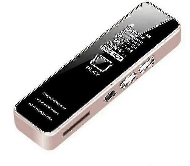 Professional Digital Recorder, Usb Rechargeable Recorder With Mp3 Player-4gb(rose Gold)