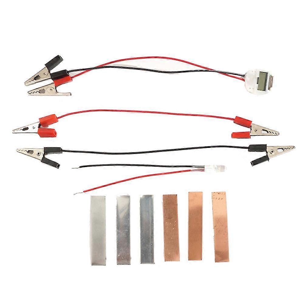 Naievear Diy Potato Fruit Power Battery Bio Energy Light Diode Clock Kit Experiment Toy