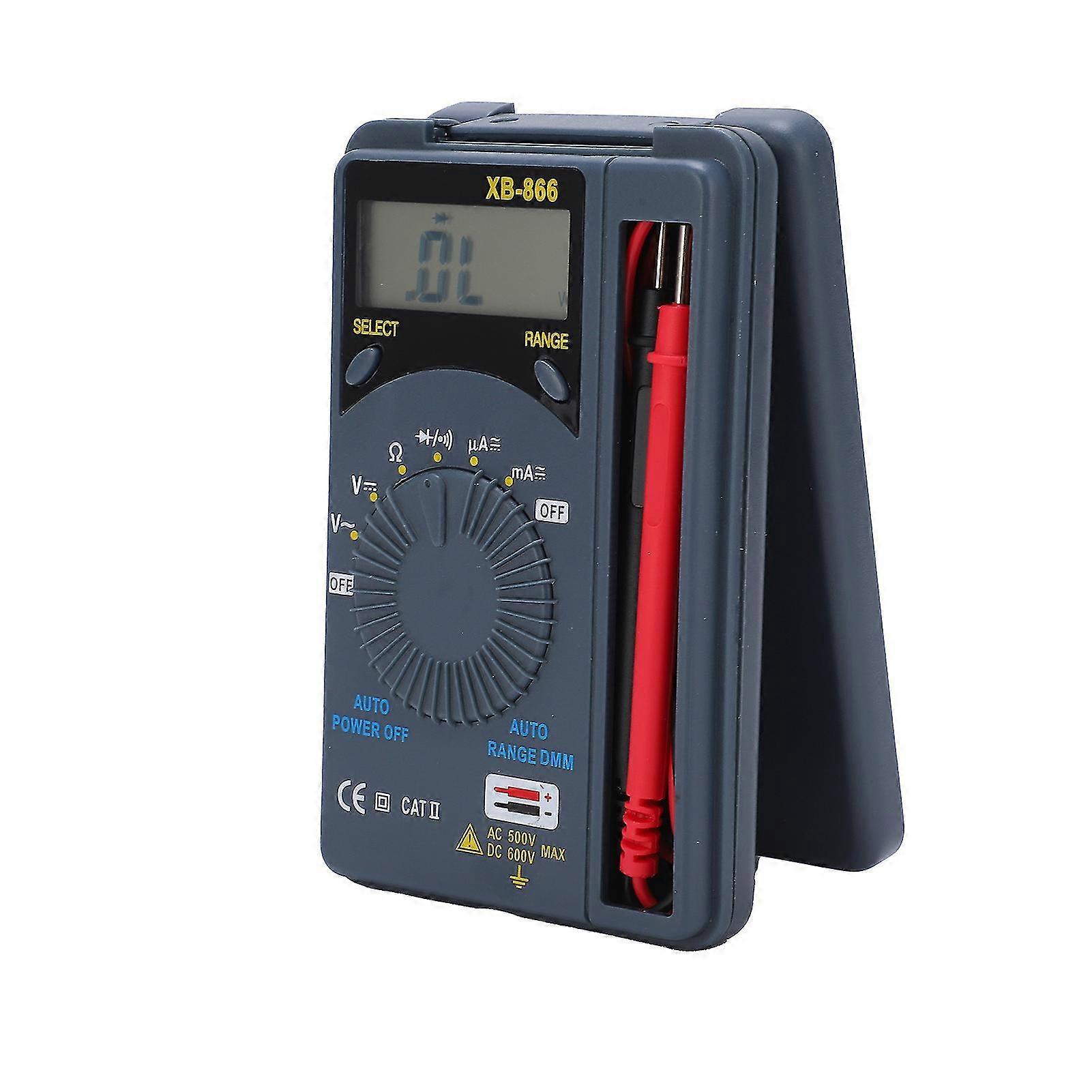 High Accuracy Portable Pocket Multimeter Digital Display - XB866 (Large Range)