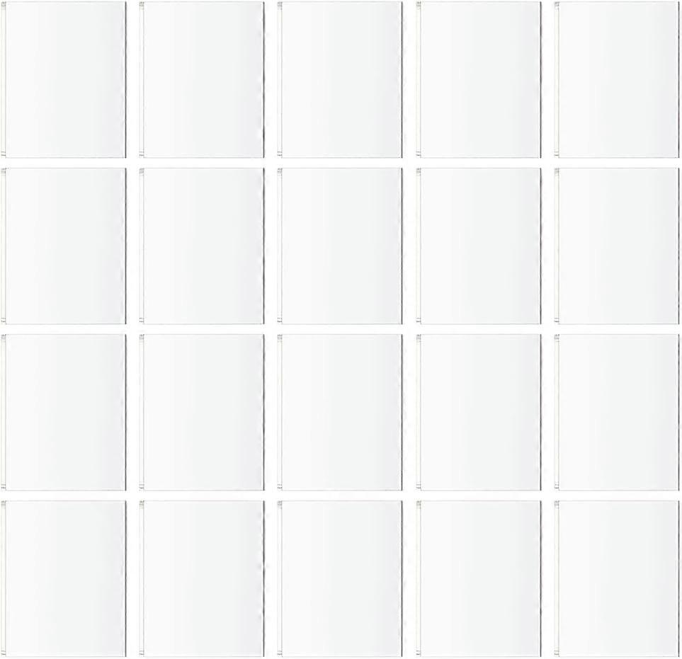 20 Pcs 2x2Inch Clear Square Bases Acrylic Model Bases Rectangular Figure Stands Model Display Base for Wargaming Boardgaming and Collectible Figures G