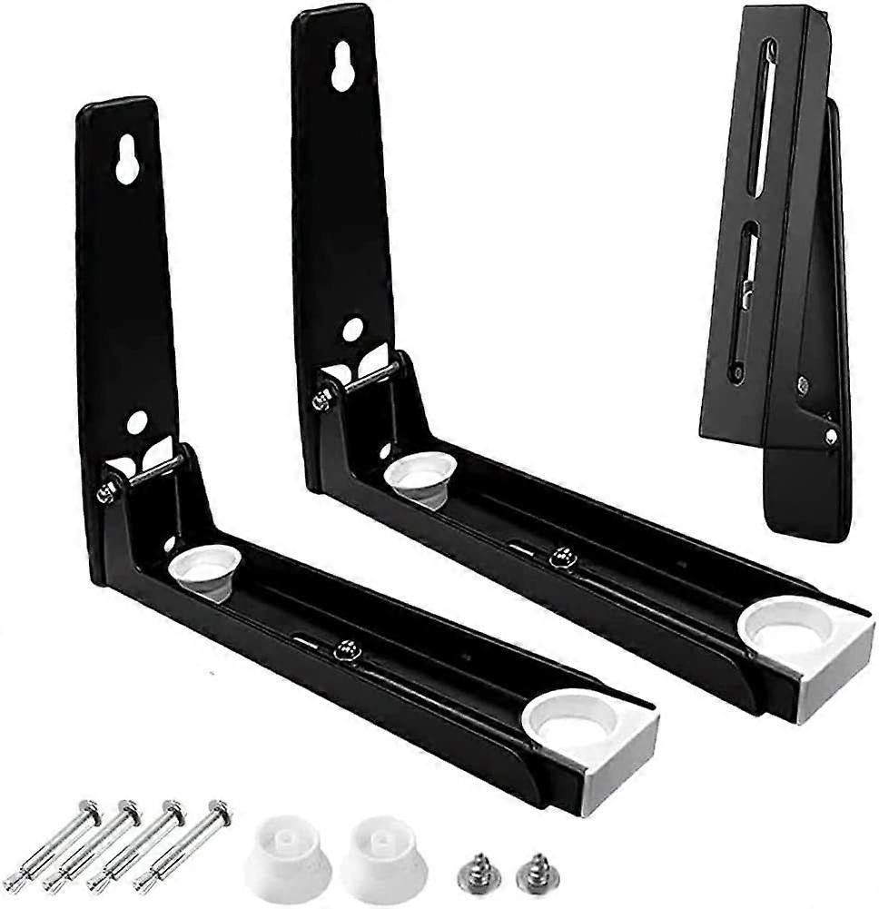Pieces Microwave Brackets, Universal Microwave Wall Mount, Steel Microwave Bracket, with Mounting Accessories, for Installing Microwave Ovens in Kitch