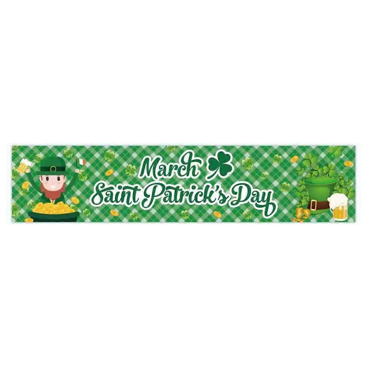 St. Patrick's Day Celebration Banner - Weather-Resistant