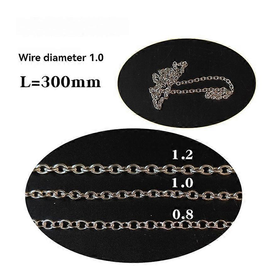 Chain Puller Steel Chain Tightener Heavy Duty Cargo Binding Fixed Chain Double Hook Wire Tightener Model Simulation (1.0 Steel Chain 300mm)