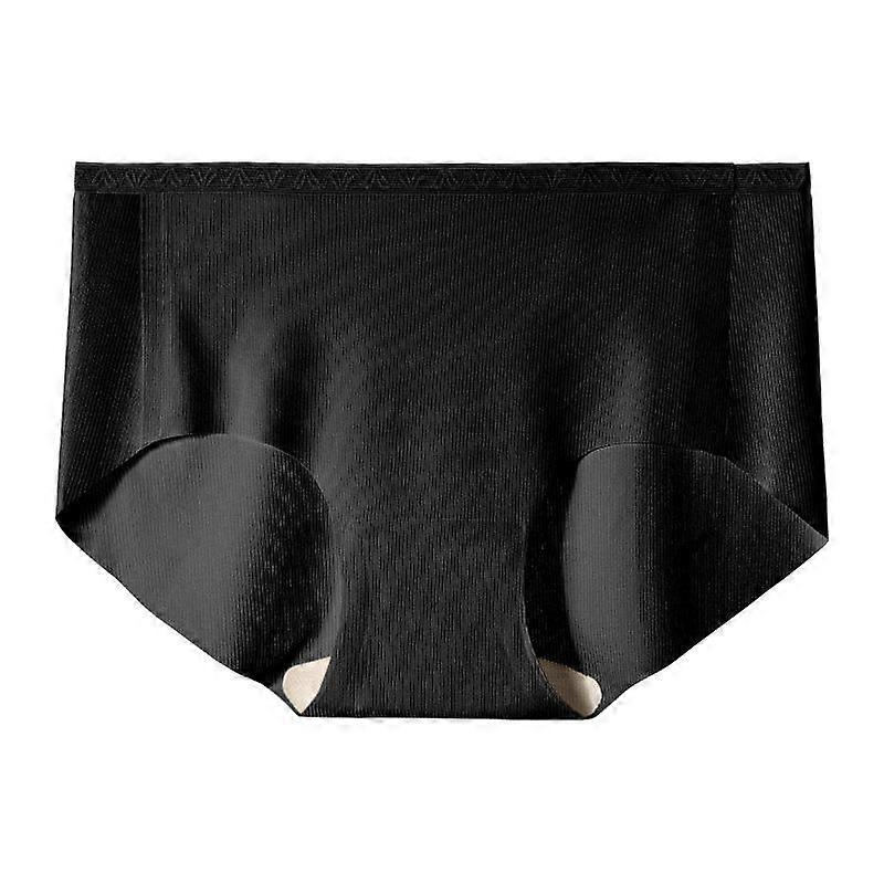 Threaded Ultra-thin Underwear Quick-drying Ice Silk Panties Seamless Briefs Nude Antibacterial Underpant Women's Triangle Pants