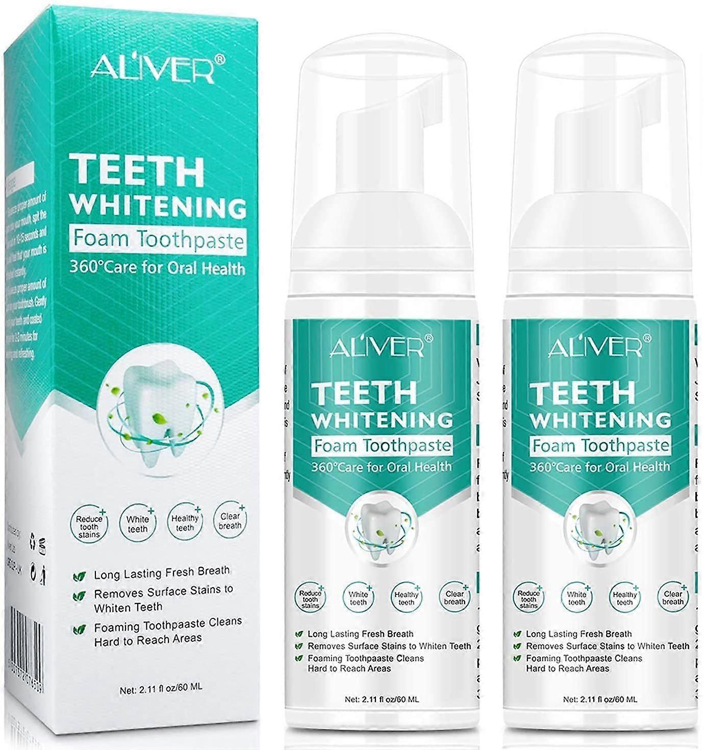 ホワイトニング歯磨き粉フォーム、重曹歯磨き粉、集中的な染み抜き歯磨き粉、360ケアフォーマンス