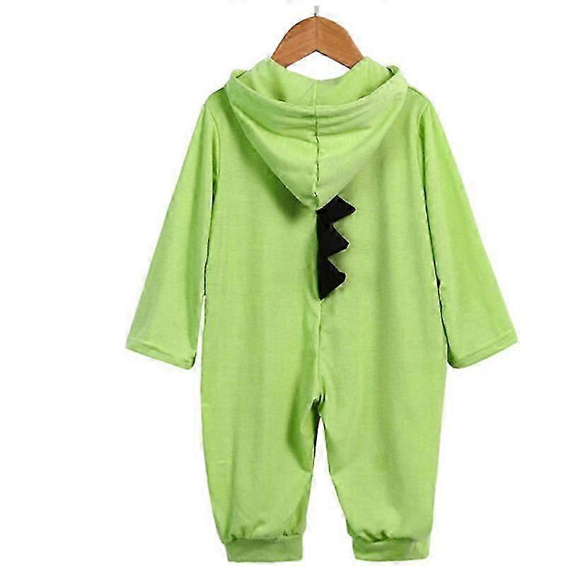 Newborn Infant Baby Dinosaur Hooded Romper Jumpsuit Pajamas Outfit Green SHJ