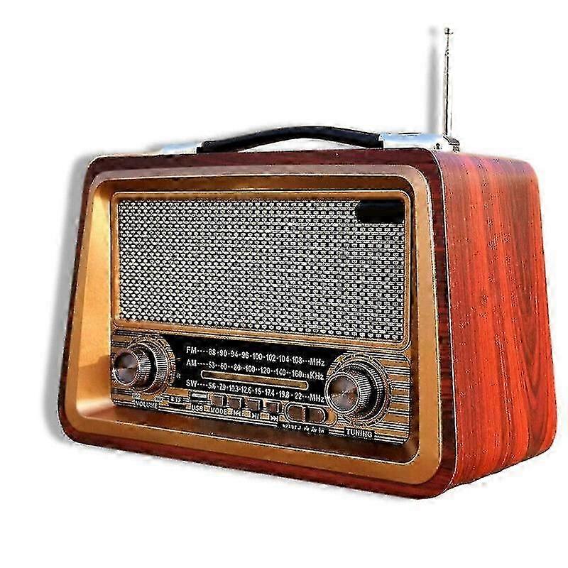 Rétro Full Wave Bluetooth Haut-parleur Vintage Fm Radio Styles classiques démodés
