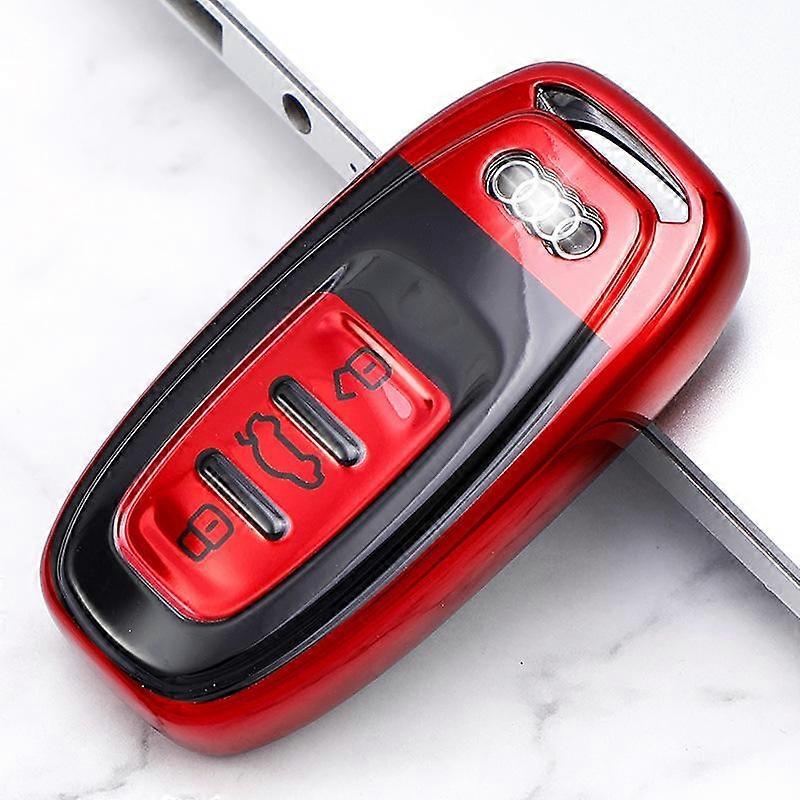 Neue Mode TPU Auto Fernbedienung Schlüsseletui Abdeckung Schale Für A1 A3 8V A4 B8 B9 A5 A6 C7 A7 A8 Q3 Q5 Q7 S4 S6 S7 S8 R8 TT Halter Zubehör