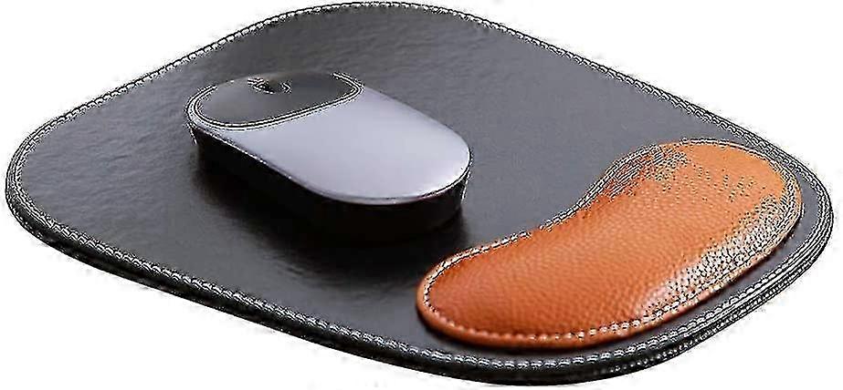 Mouse Pad With Wrist Support Mouse Pad Leather Gaming Mouse Mat Comfortable
