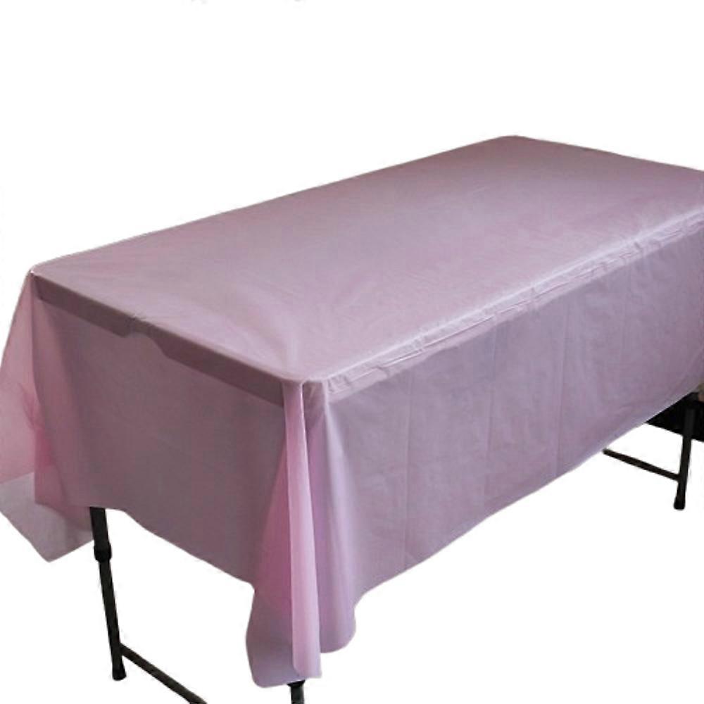 Disposable party tablecloth PE plastic cloth birthday dessert table solid color tablecloth