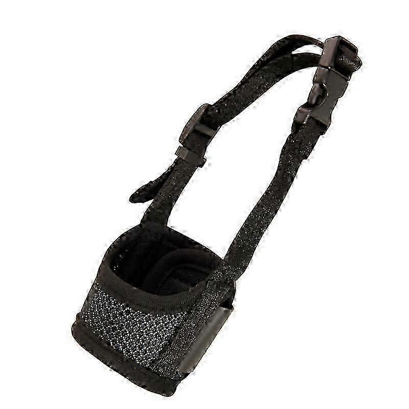 Dog Muzzle, Prevent Biting, Barking and Chewing Adjustable Breathable Mesh Soft Fabric Dog Muzzle Allows Panting 12-15cm