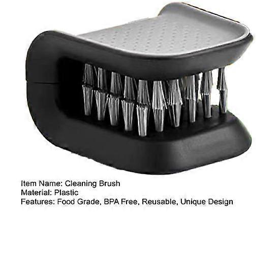 U-Shaped Cutlery Cleaner Brush Stiff Bristle Food Grade BPA Free Reusable Wrap-around Design Knife Brush Cutlery Cleaner