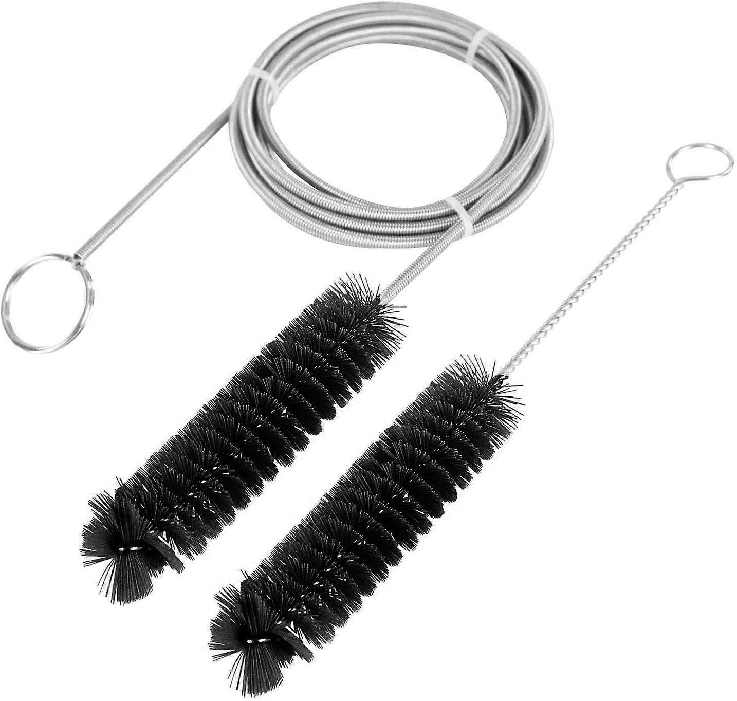 2 Stainless Steel Wire Brushes for Efficient CPAP Tube Cleaning - Durable, Flexible for Standard and Wide Tubes