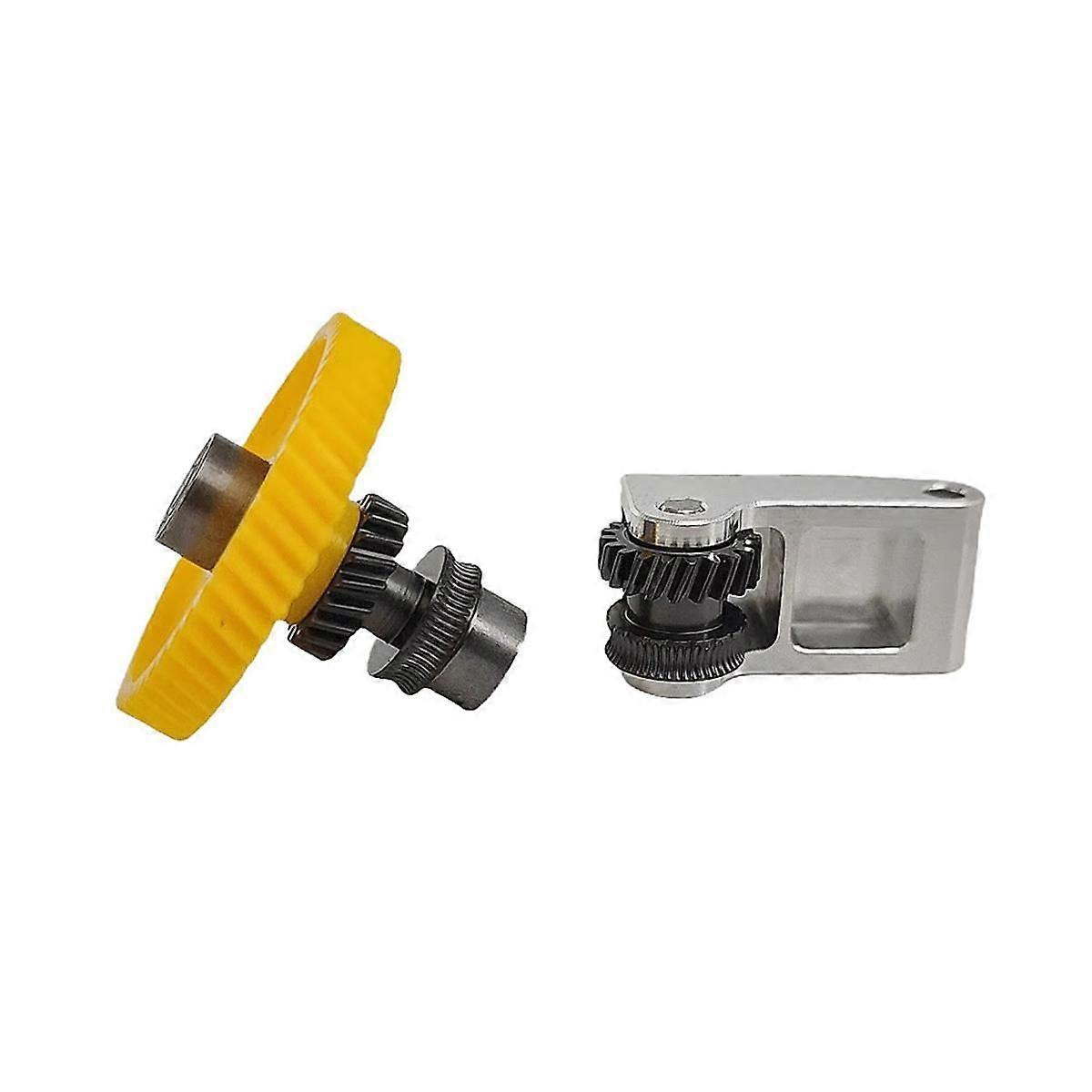 Hardened Steel Extruder Gear Assembly for P1S P1P X1 Carbon X1C 3D Printer Nickel Plating Wear-Resi