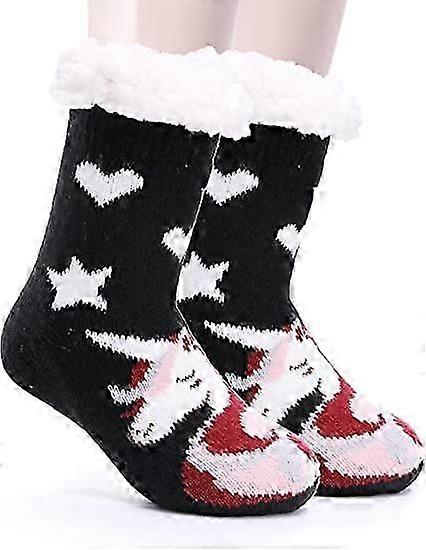 Girls Boys Slippers Plush Thick Plush Warm Sherpa Fleece Lining Plush Winter Socks