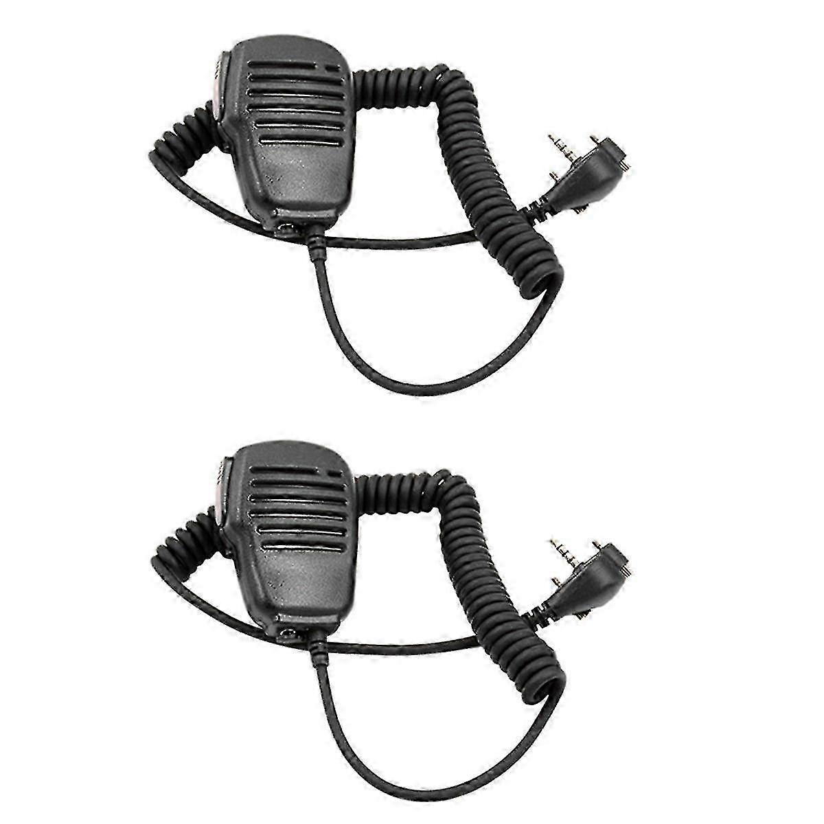 2X Shoulder Speaker Hand Mic with PTT for VX-231, EVX-531 & Two-Way Radios