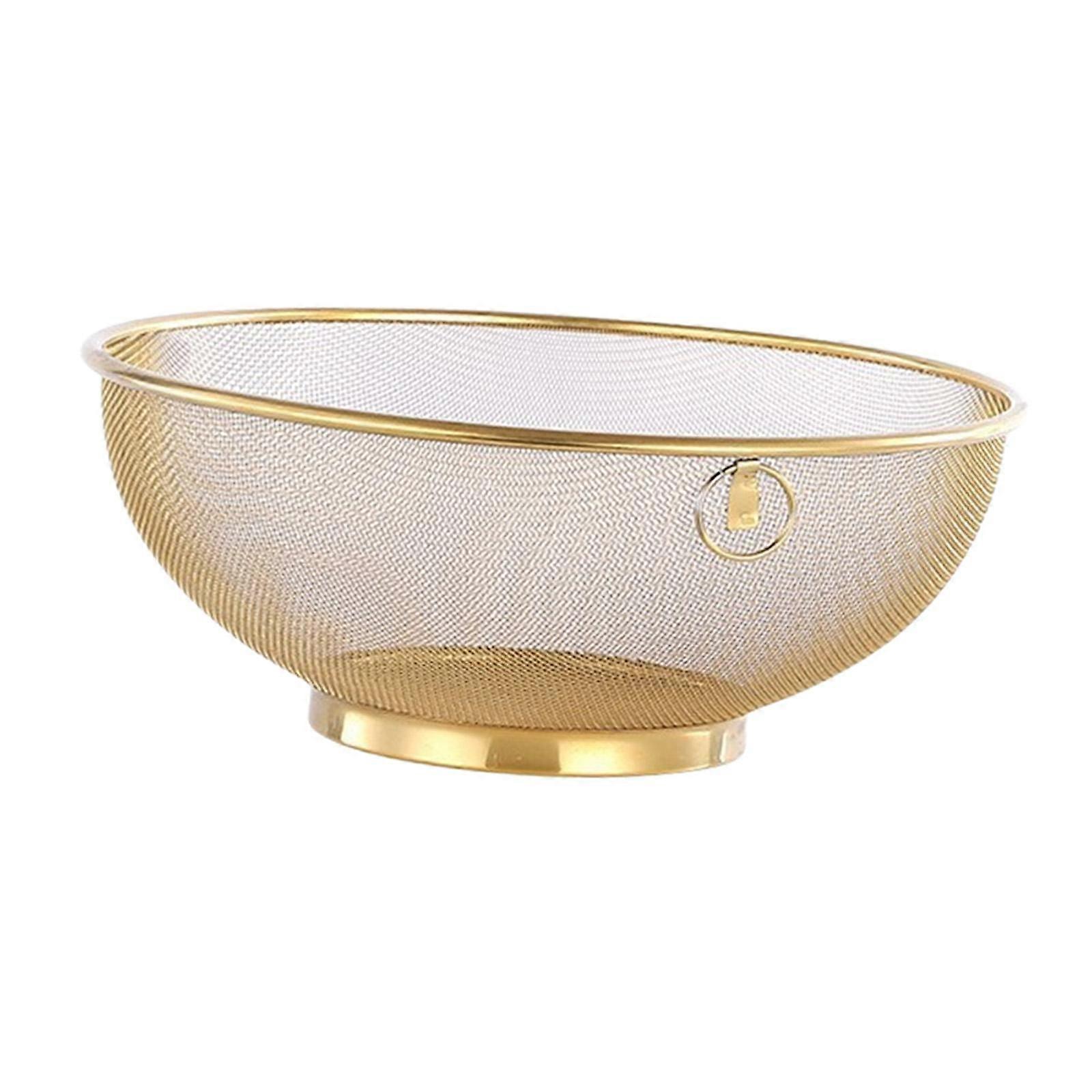 Rice Washing Colander Food Strainer Colander Mesh Strainer with Handle Draining