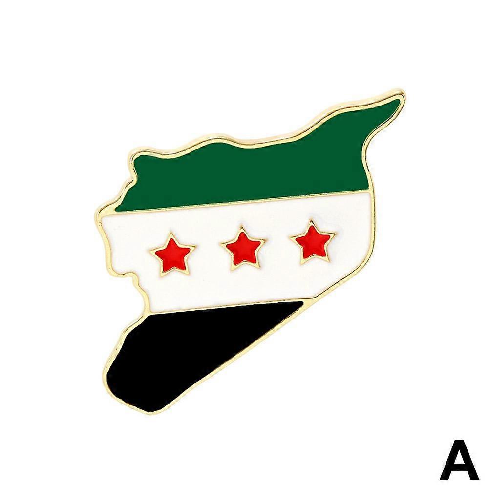 Syrian Independence Flag of Freedom Pin Syrian Brooch