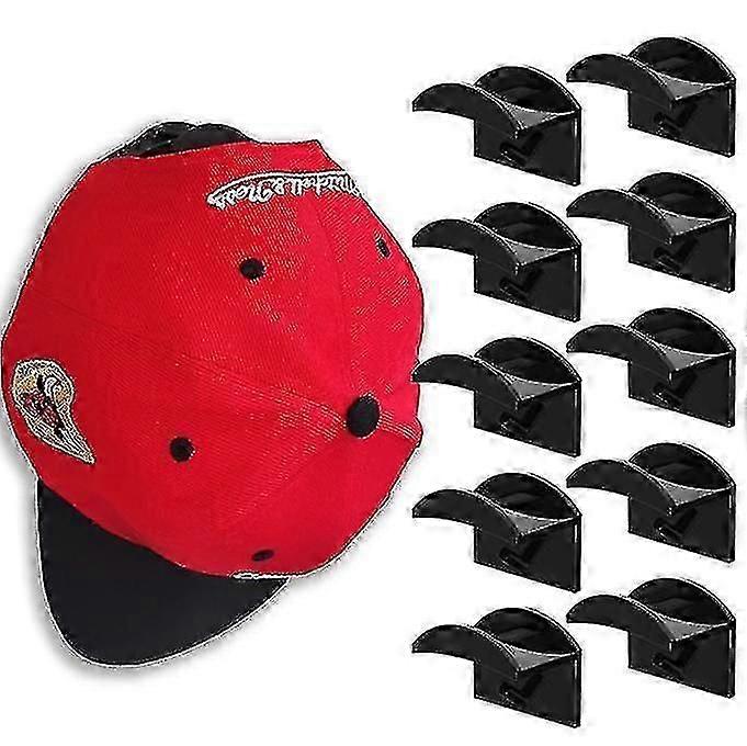 10 Pack Adhesive Hat Holder Cap Hook For Wall Mount No Drilling Hat Rack