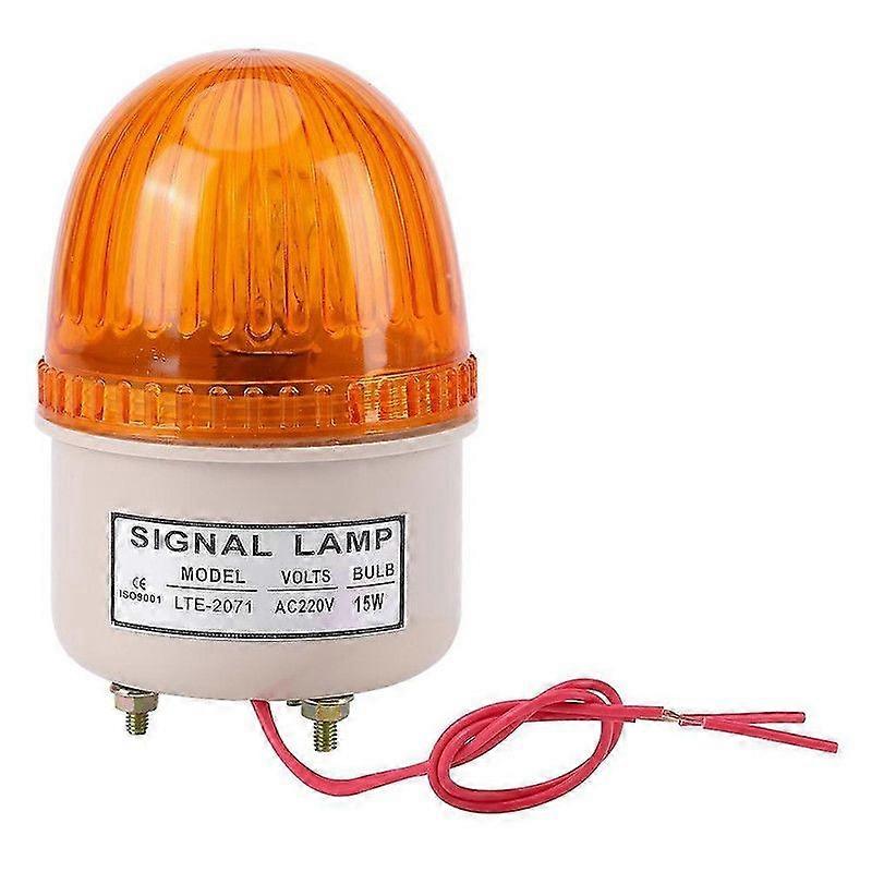 1PC AC 220V 15W LED Flash Strobe Light Warning Lamp Industrial Machine Tool Yellow